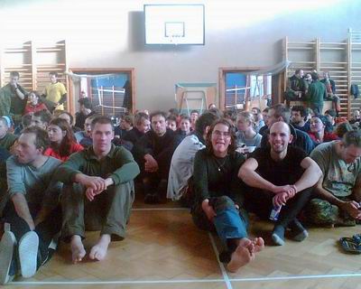 T�m Tajfun: Honza, Kuba, mezera (Tom�), ��rka, Bu�a
